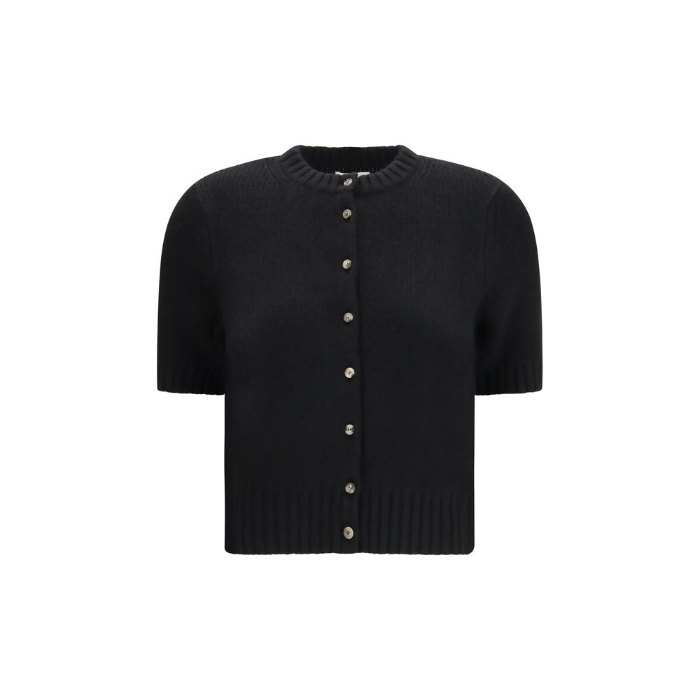 Khaite Black Cashmere Cardigan